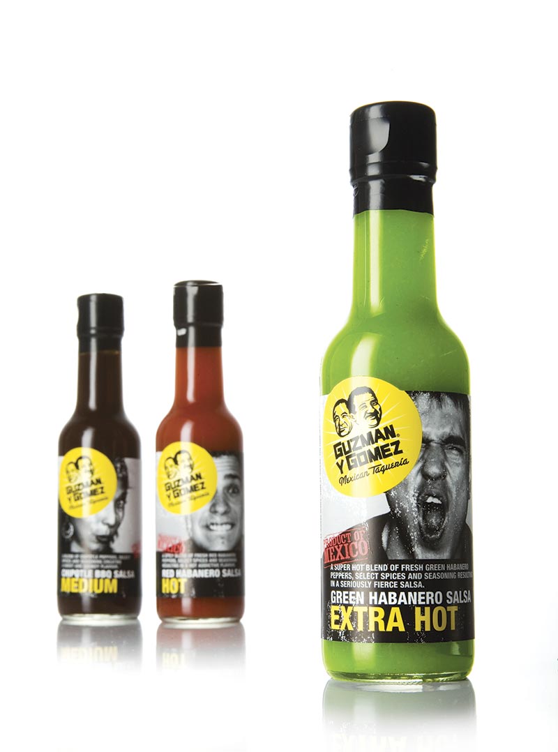 Guzman Y Gomez - QSR Hot Sauce Packaging Design Australia