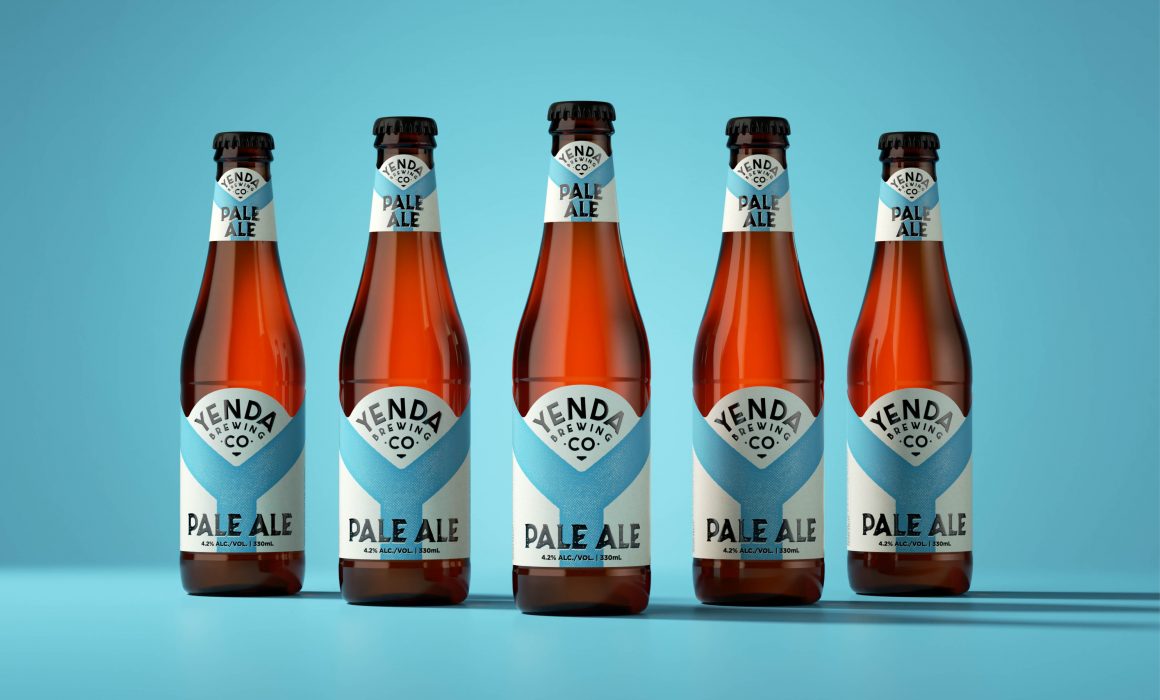Yenda Brewing Co. Pale Ale Beer Packaging Label Design