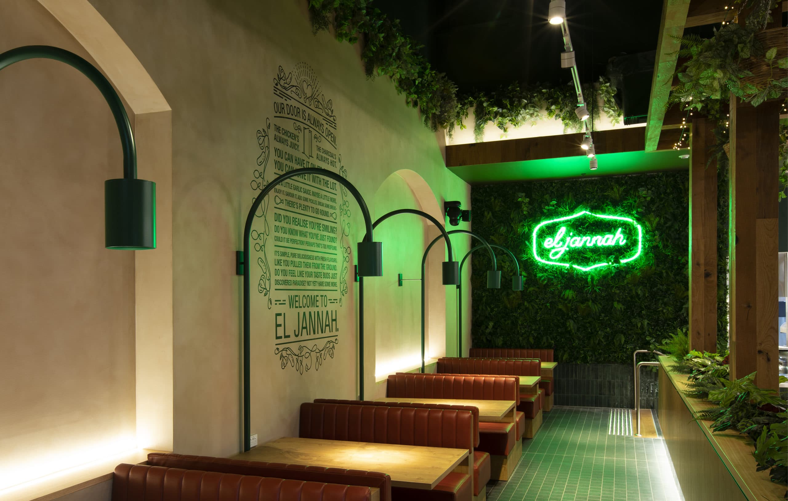 eljannah-branding-qsr-09 El Jannah Charcoal Chicken Restaurant Interior Design and Mural in Sydney