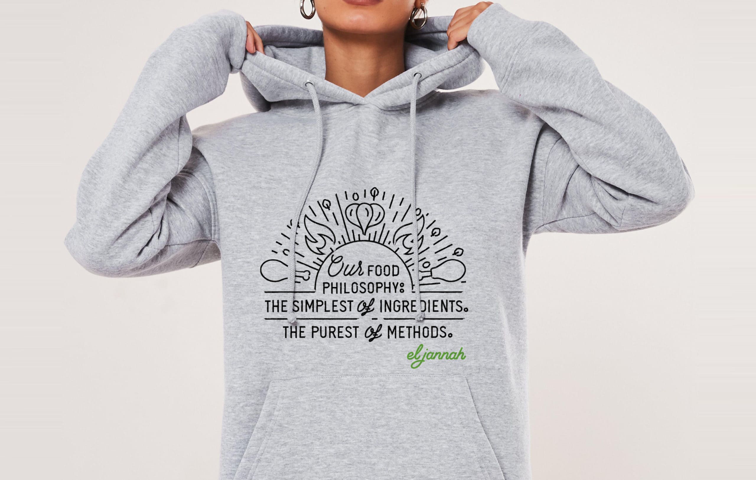 El Jannah Charcoal Chicken Restaurant Apparel Design