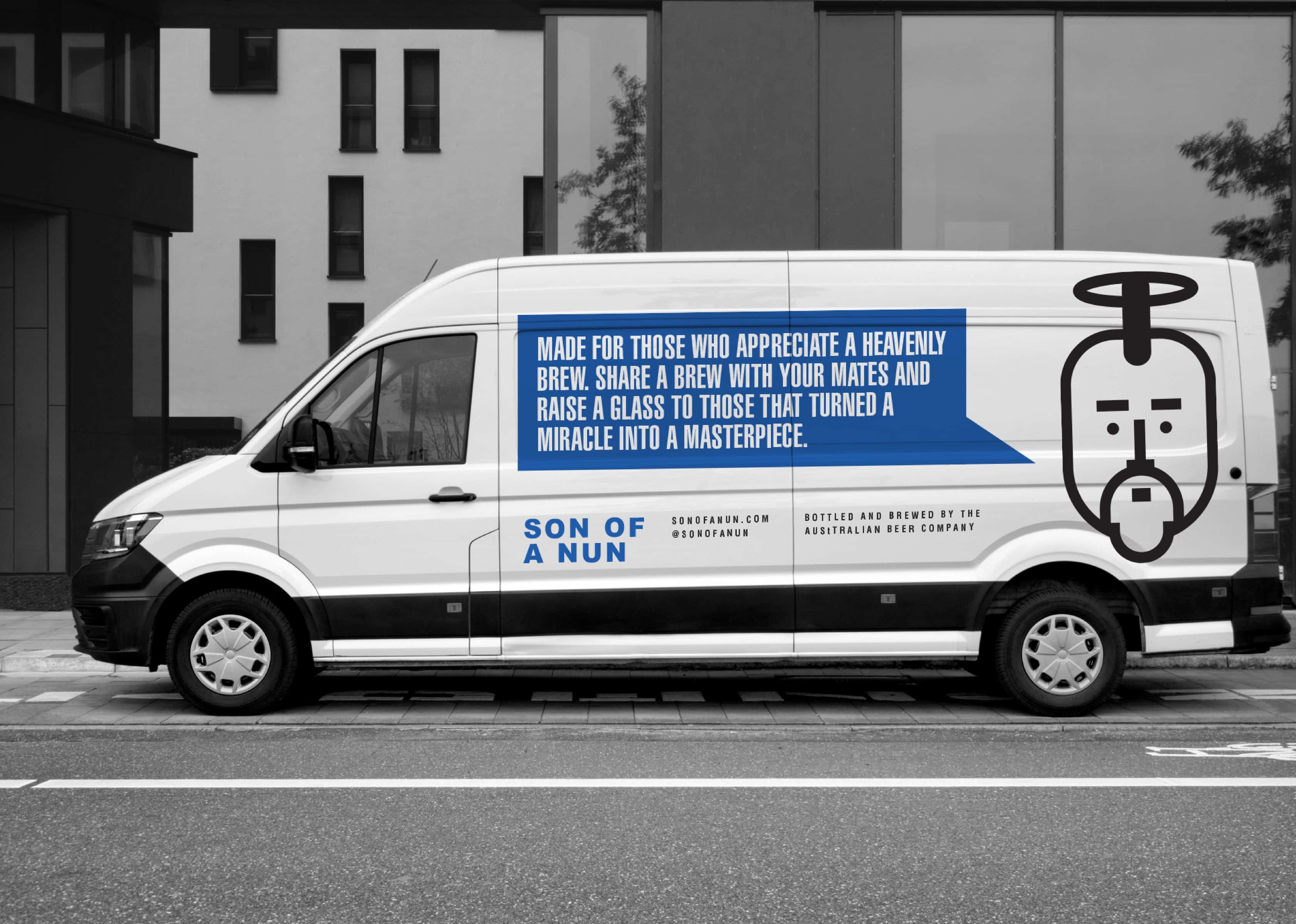 Son of a Nun Beer Brand Development Van Decal