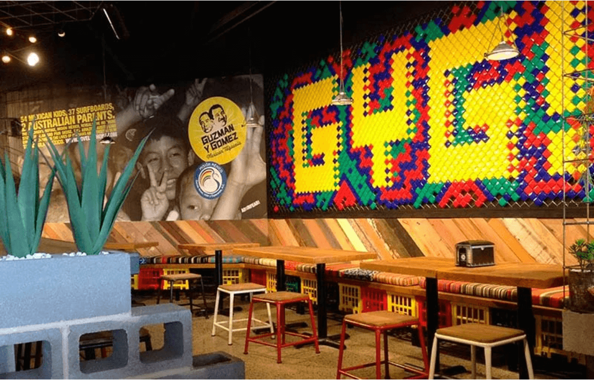 GYG restaurant design Guzman Y Gomez Restaurant Opened